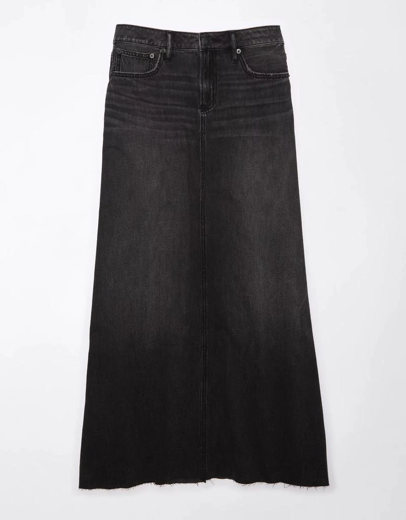 商品AE|AE To The Floor Denim Maxi Skirt,价格¥266,第3张图片详细描述