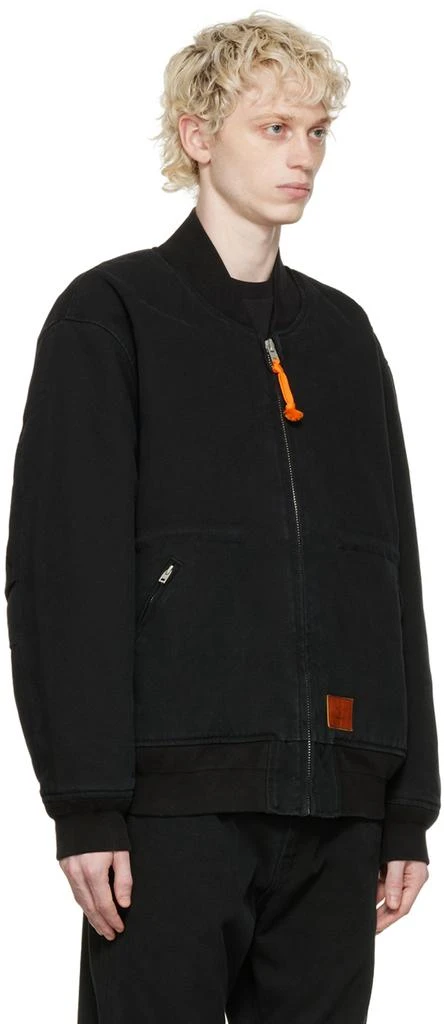 商品Acne Studios|Black Organic Cotton Bomber Jacket,价格¥2985,第2张图片详细描述