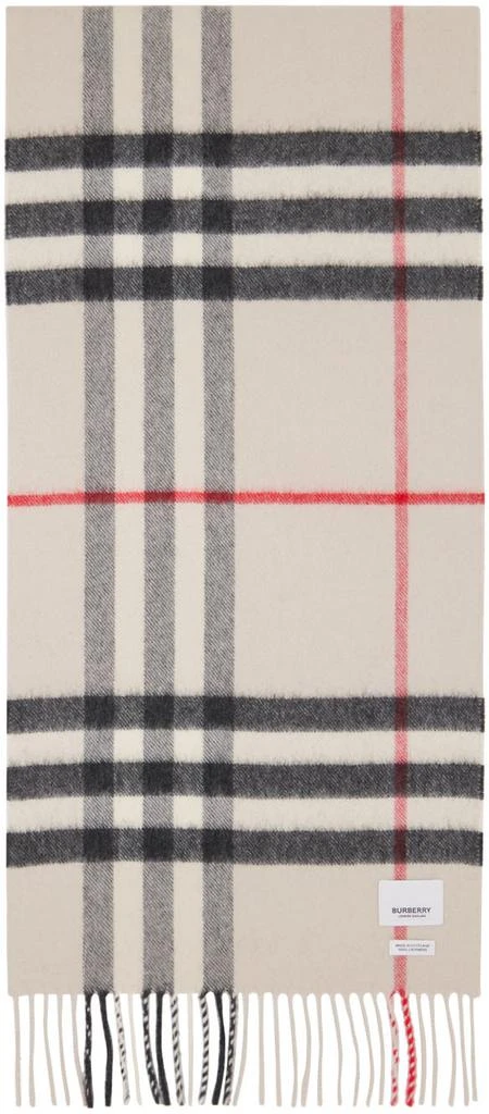 商品Burberry|灰色格纹围巾,价格¥4183,第1张图片详细描述