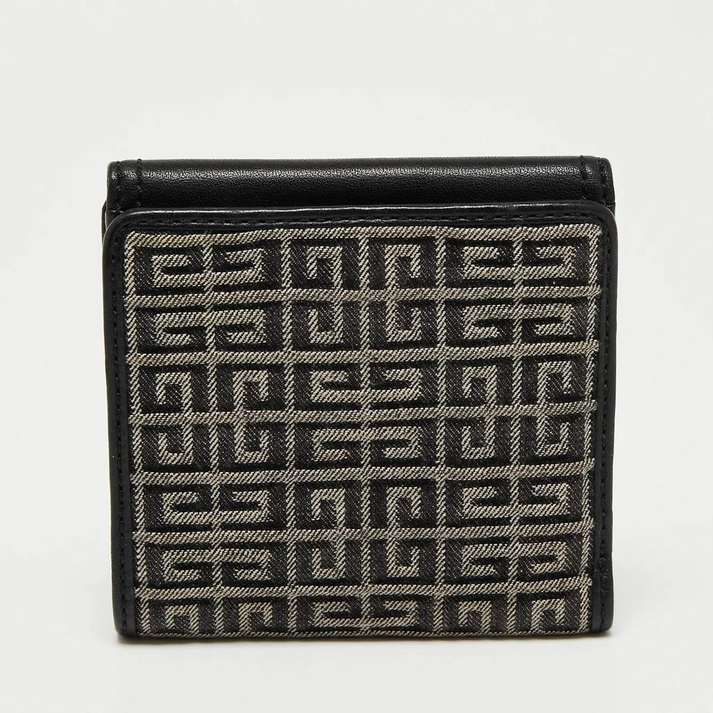 Givenchy Grey/Black Monogram Canvas Compact Wallet 商品