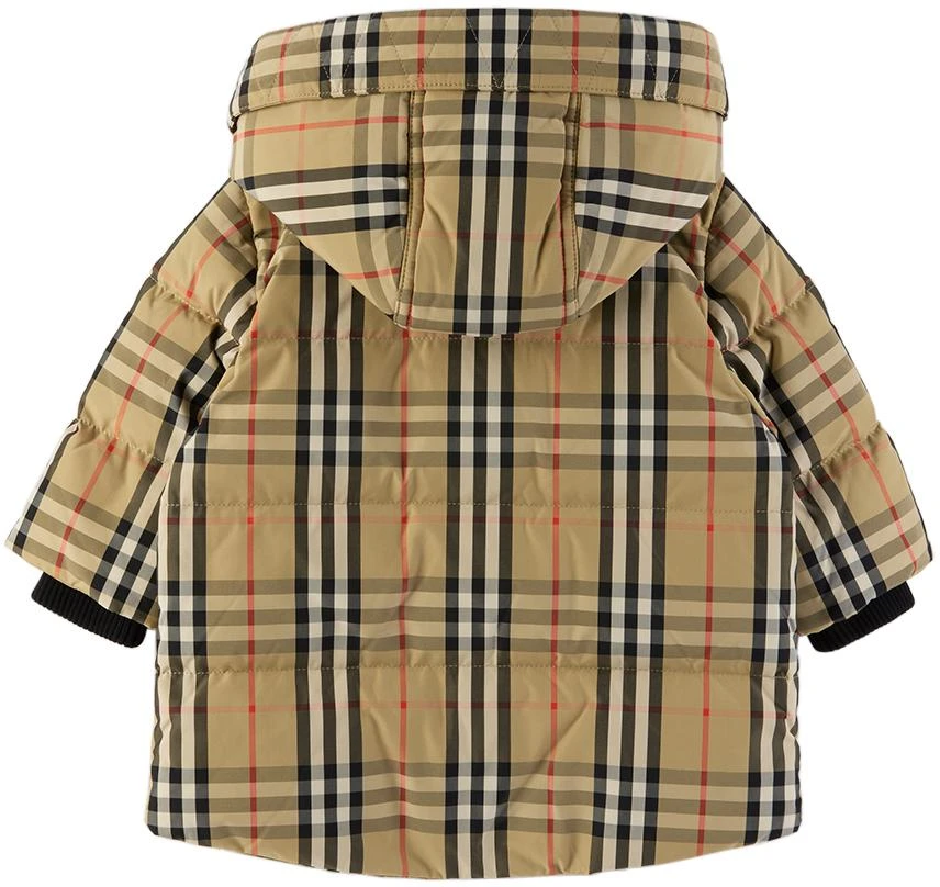 商品Burberry|Baby Beige Vintage Check Down Jacket,价格¥4024,第2张�图片详细描述