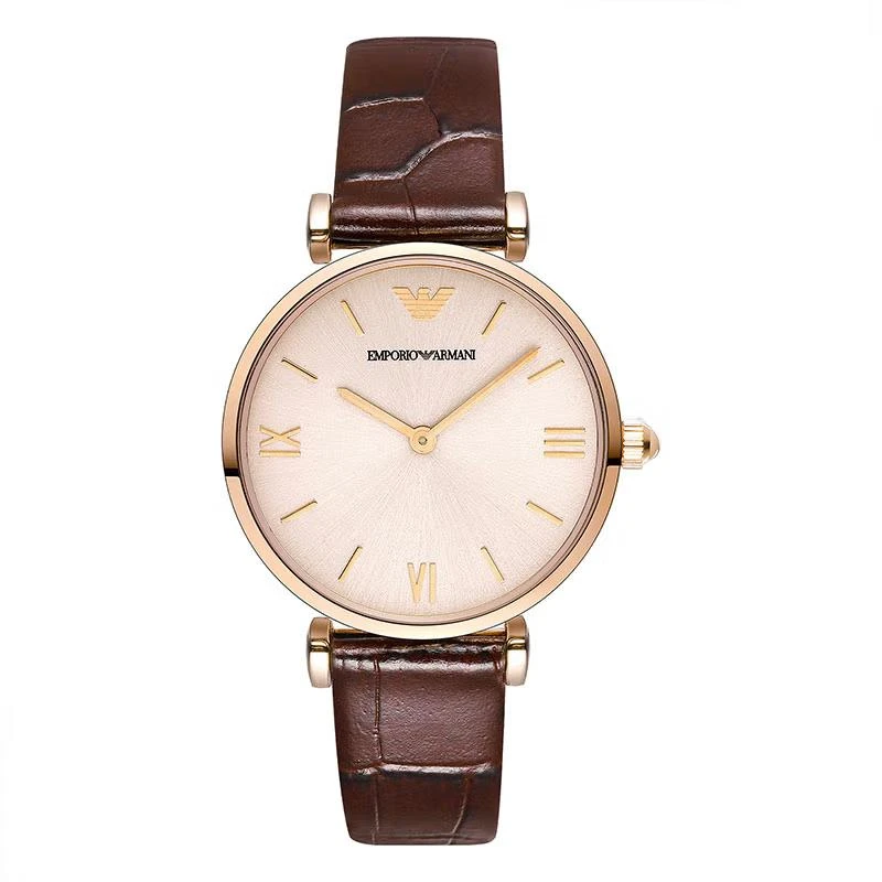 商品[国内直发] Emporio Armani|Armani阿玛尼手表女时尚复古简约樱花粉石英女表AR1911,价格¥1398,第1张图片