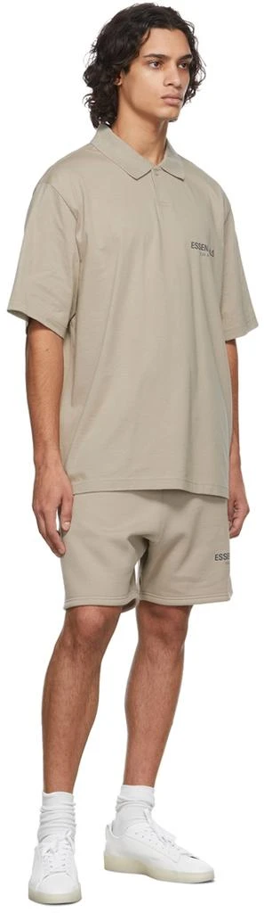 商品Essentials|SSENSE Exclusive Tan Jersey Polo,价格¥495,第4张图片详细描述