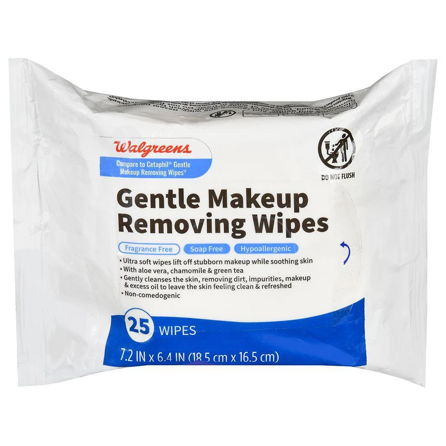 商品Walgreens|Gentle Makeup Removing Wipes Fragrance Free,价格¥65,第1张图片