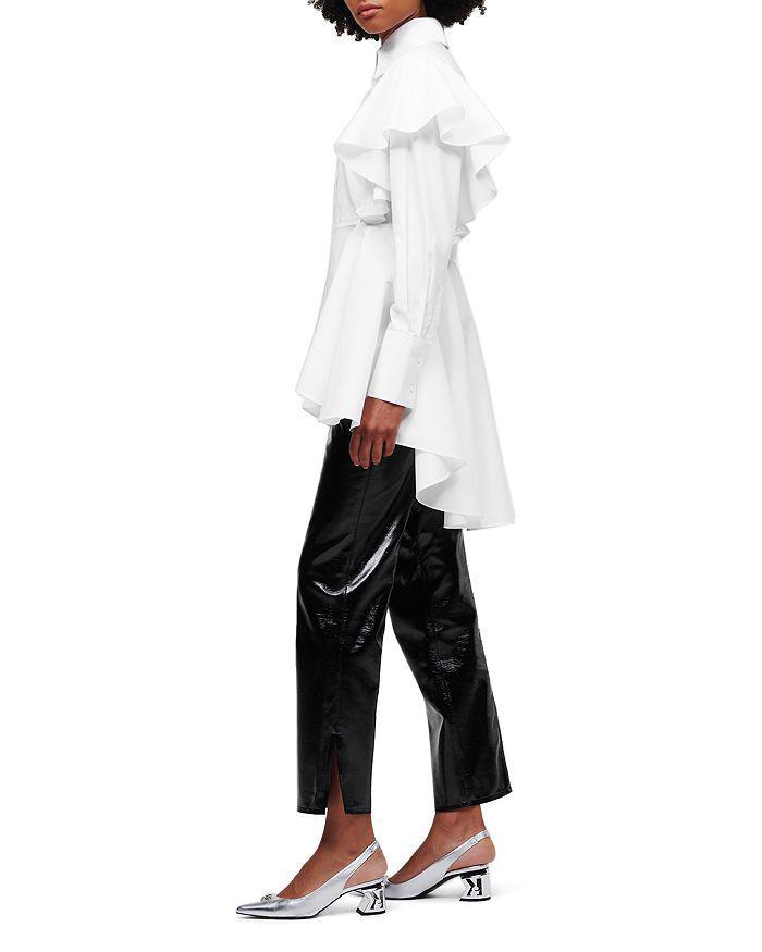 商品Karl Lagerfeld Paris|Ruffle Poplin Shirt,价格¥2241,第5张图片详细描述