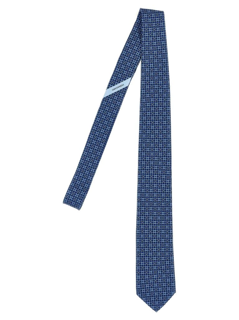 商品Salvatore Ferragamo|Printed Tie Ties, Papillon Blue,价格¥1229,第1张图片