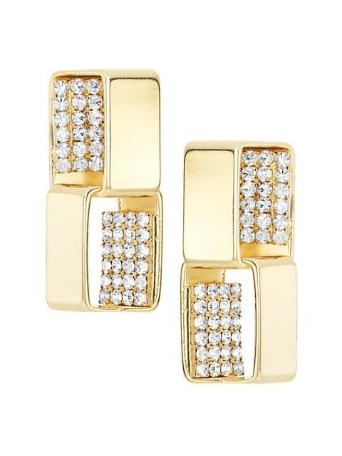 商品ROSANTICA|Milva Goldtone & Crystal Drop Earrings,价格¥475,第1张图片