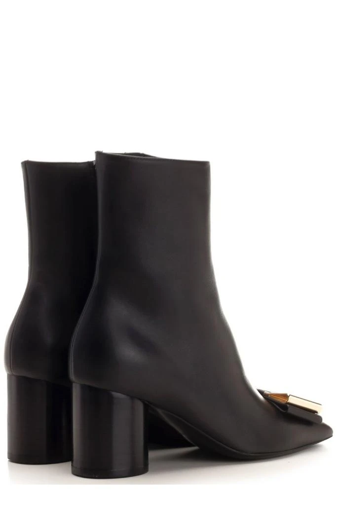 商品Salvatore Ferragamo|Ferragamo Bow-Detailed Side-Zip Ankle Boots,价格¥5566,第3张图片详细描述