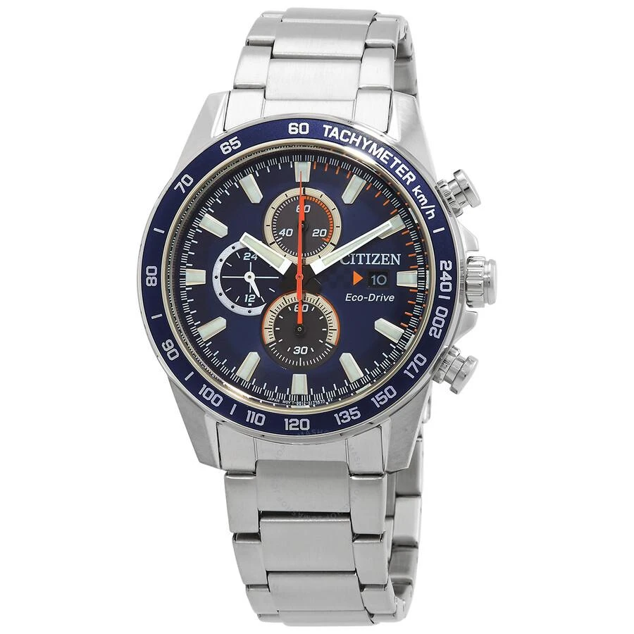 商品Citizen|Chronograph Blue Dial Men's Watch CA0781-84L,价格¥1375,第1张图片