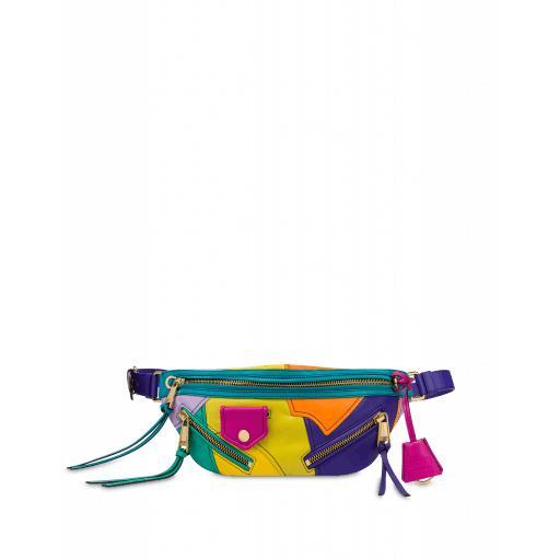 商品Moschino|Colourblock Nappa Leather Belt Bag,价格¥10536,第1张图片