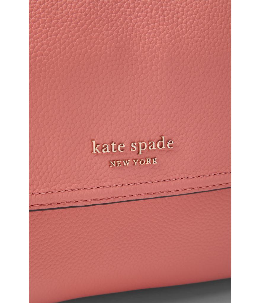商品Kate Spade|New Core Pebble Pebbled Leather Medium Convertible Flap Shoulder Bag,价格¥1207,第5张图片详细描述