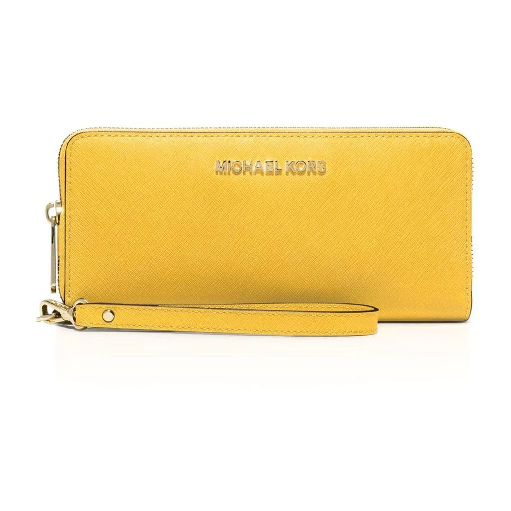 商品Michael Kors|Michael Kors Jet Set Women’s Leather Travel Continental Wristlet Wallet,价格¥598,第1张图片