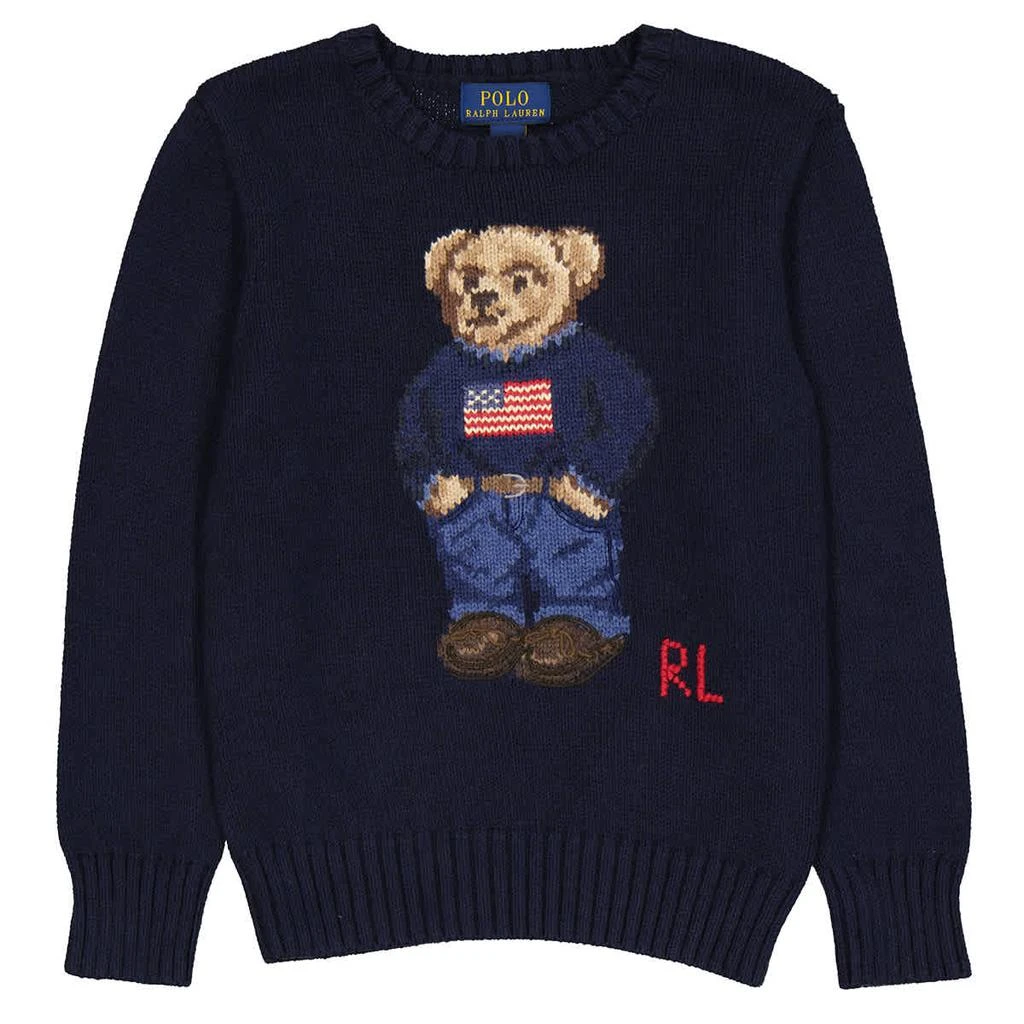 商品Ralph Lauren|儿童泰迪熊图案棉质毛衣,价格¥611,第1张图片