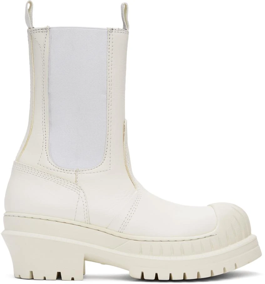 商品Acne Studios|White Leather Chelsea Boots,价格¥2312,第1张图片