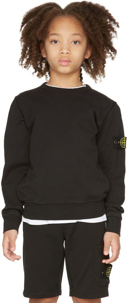 商品Stone Island Junior|Kids Black Classic Sweatshirt,价格¥1230,第4张图片详细描述