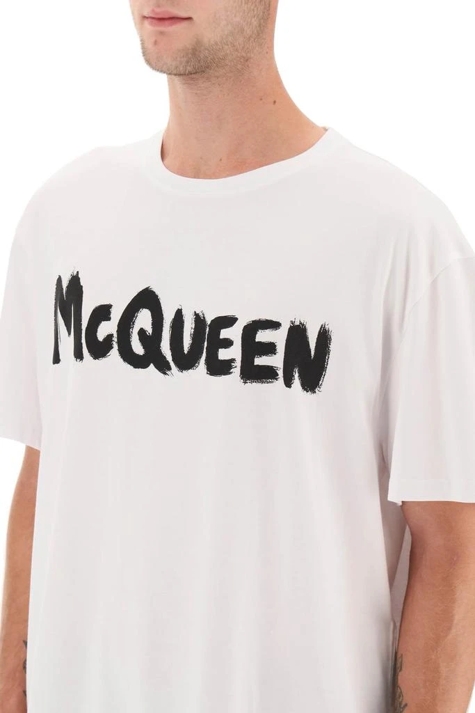 商品Alexander McQueen|mcqueen graffiti t-shirt,价格¥1577,第4张图片详细描述