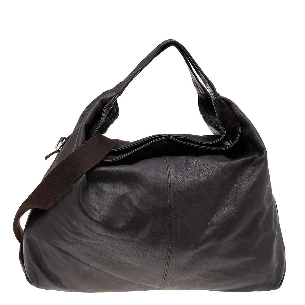 商品[二手商品] Furla|Furla Dark Brown Leather Elisabeth Hobo,价格¥847,第1张图片