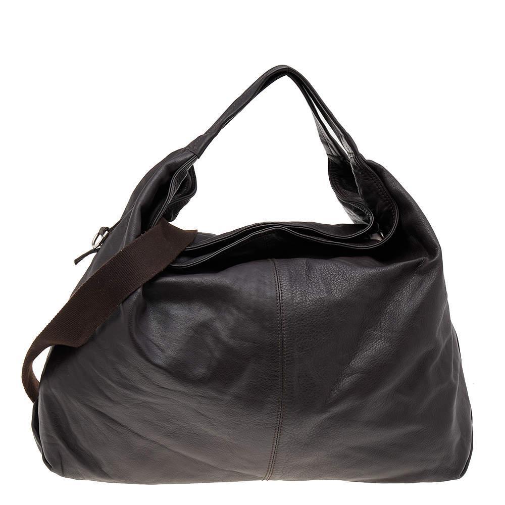 商品[二手商品] Furla|Furla Dark Brown Leather Elisabeth Hobo,价格¥806,第1张图片