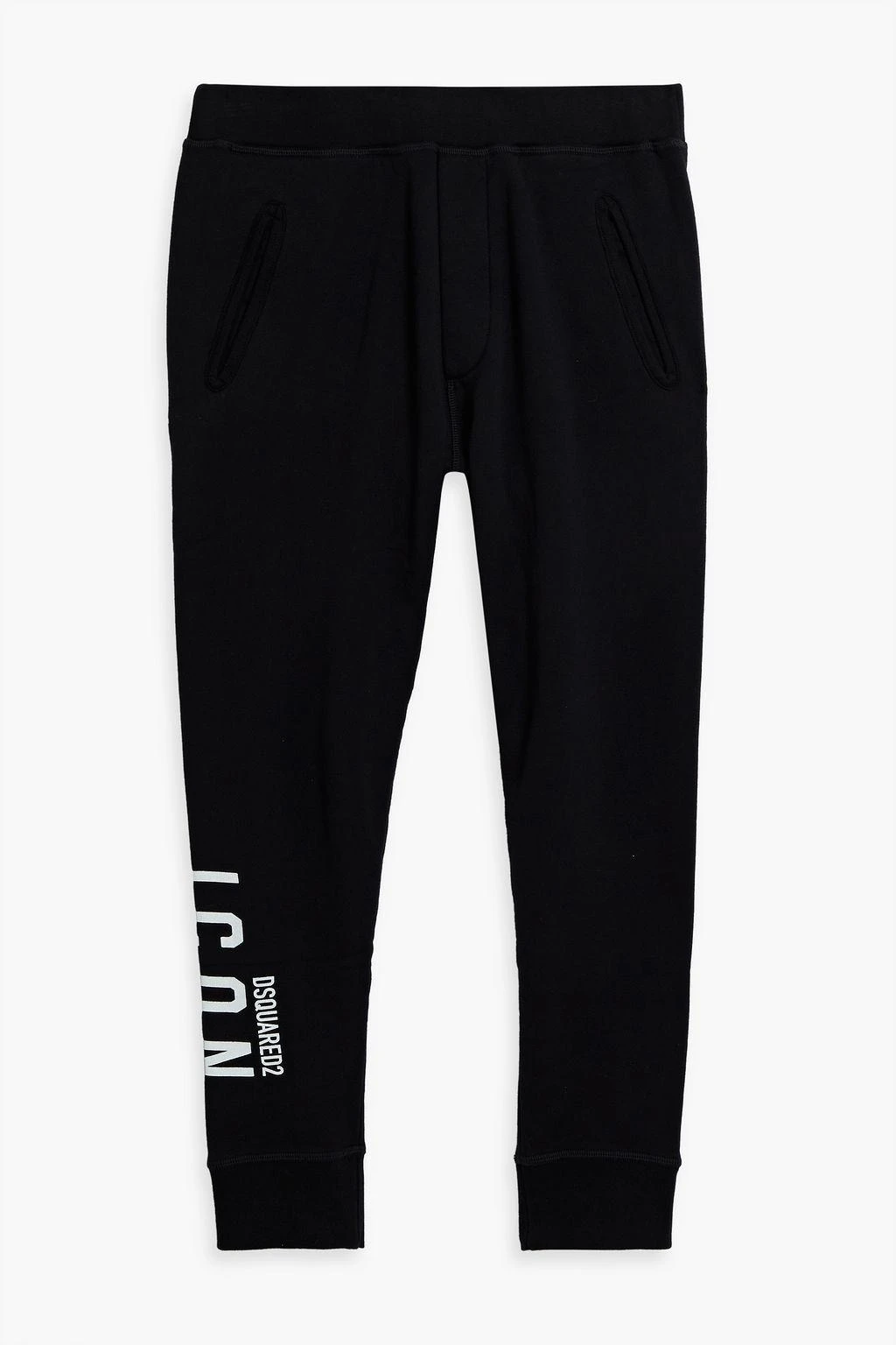 商品DSQUARED2|Printed cotton-fleece sweatpants,价格¥856,第1张图片