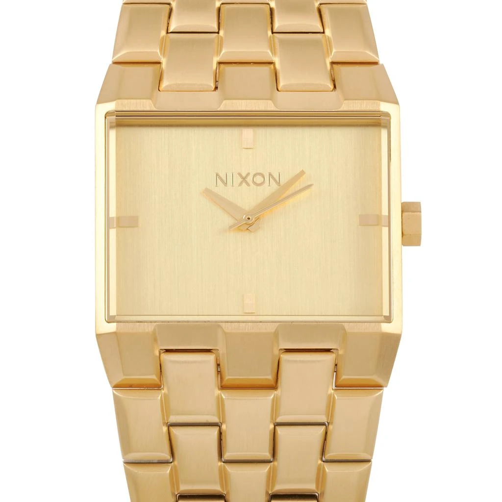 商品Nixon|Nixon Ticket II All Gold 34mm Watch A1262-502,价格¥1080,第1张图片