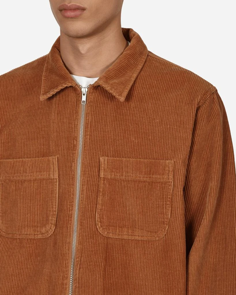 商品STUSSY|Wide Wale Cord Zip Shirt Brown,价格¥746,第5张图片详细描述