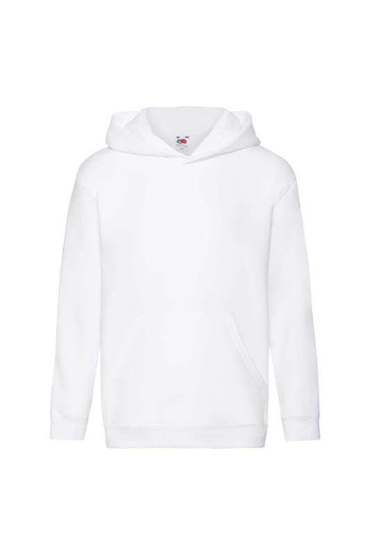 Fruit Of The Loom Kids Unisex Premium 70/30 Hooded Sweatshirt / Hoodie (White)商品第1张图片规格展示