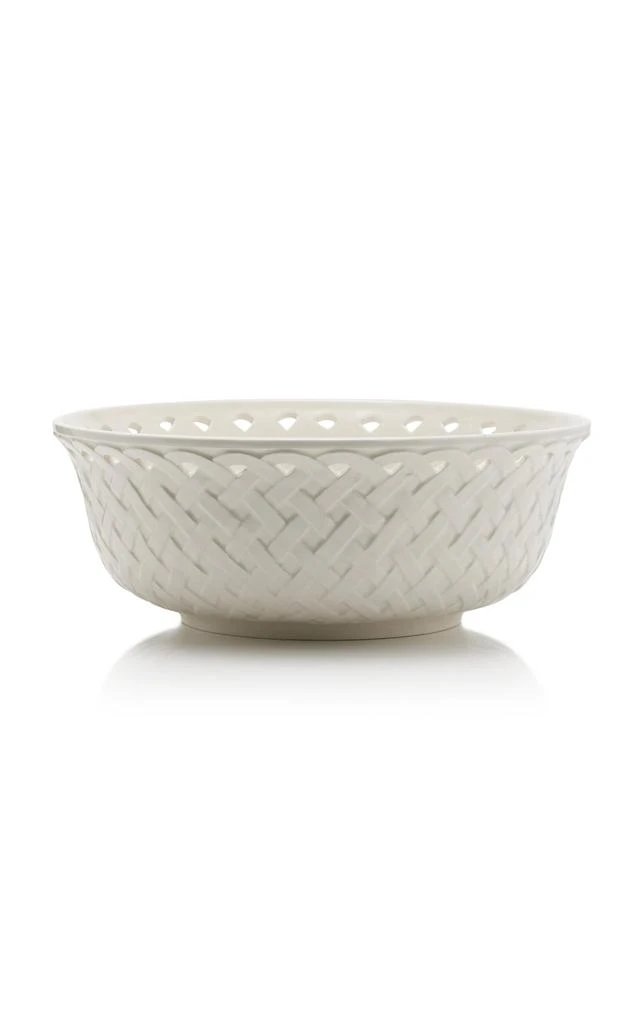 商品MoDA|Moda Domus - Large Openwork Creamware Salad Bowl - White - Moda Operandi,价格¥895,第1张图片