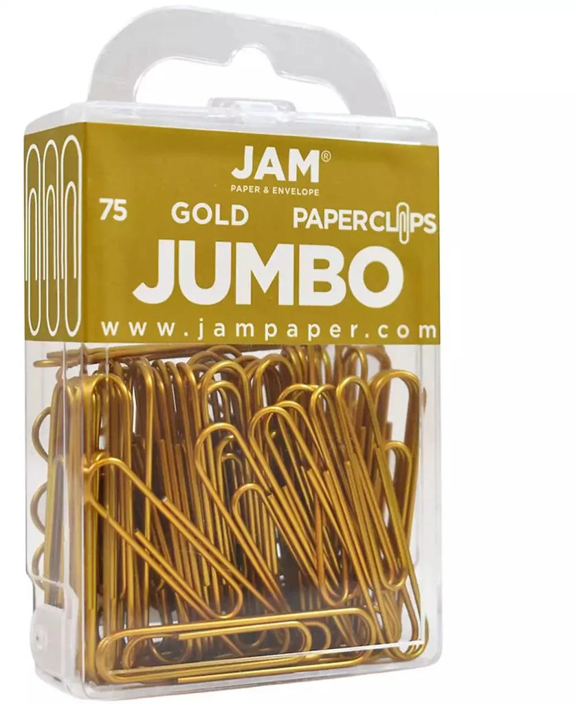 商品JAM Paper|Colorful Jumbo Paper Clips - Large 2" - Paperclips - 75 Pack,价格¥78,第2张图片详细描述