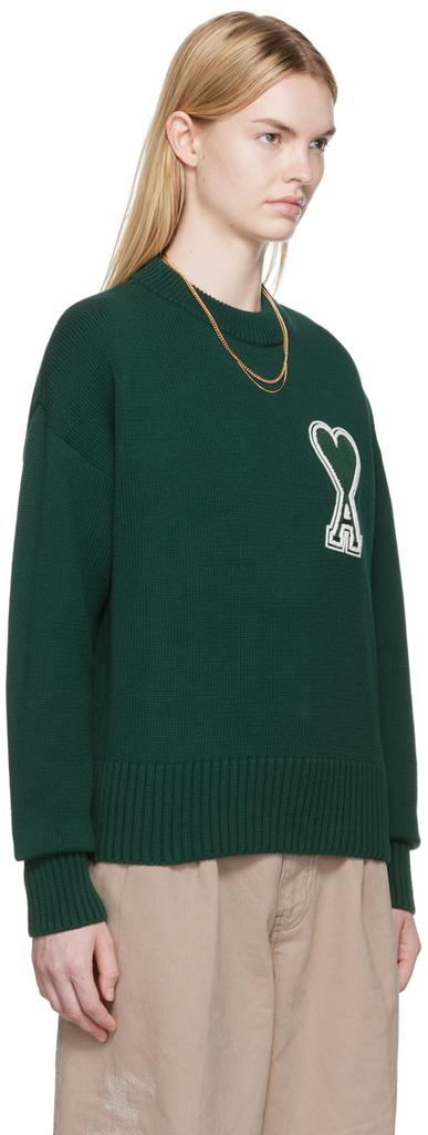 SSENSE Exclusive Green Cotton Sweater商品第2张图片规格展示