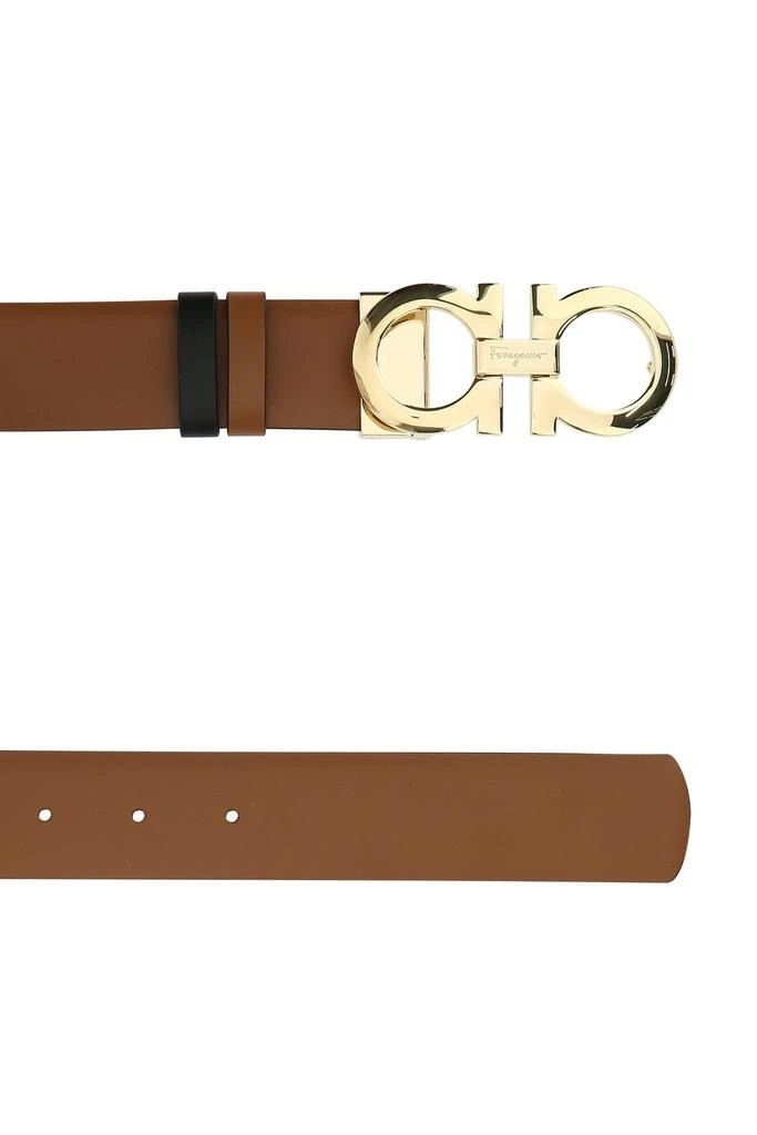 商品Salvatore Ferragamo|Caramel leather reversible belt,价格¥3943,第1张图片