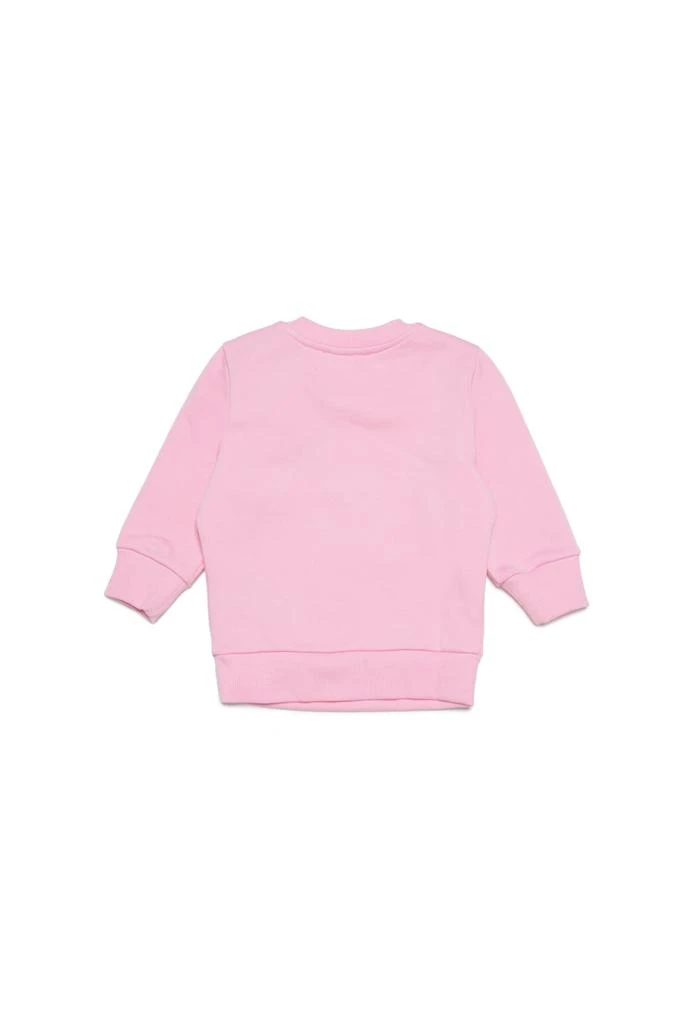 商品Diesel|Sannyb Sweat-shirt  Pastel Pink Crew-neck Cotton Sweatshirt With Logo In wave Version,价格¥526,第2张图片详细描述