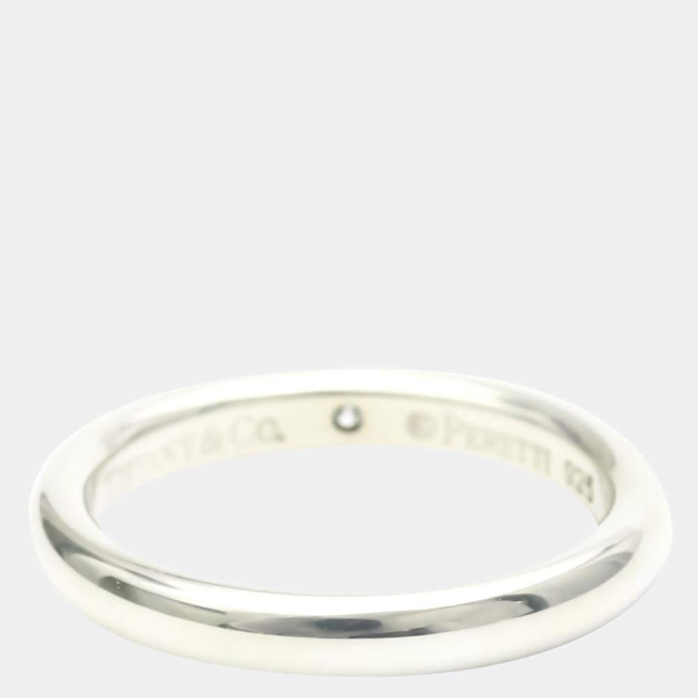 Tiffany & Co. Elsa Peretti 18K Sterling Silver Diamond Ring EU 48商品第2张图片规格展示
