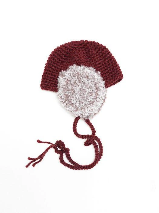 商品Misu A Barbe|Kiddle Earmuff_Burgundy,价格¥1510,第3张图片详细描述