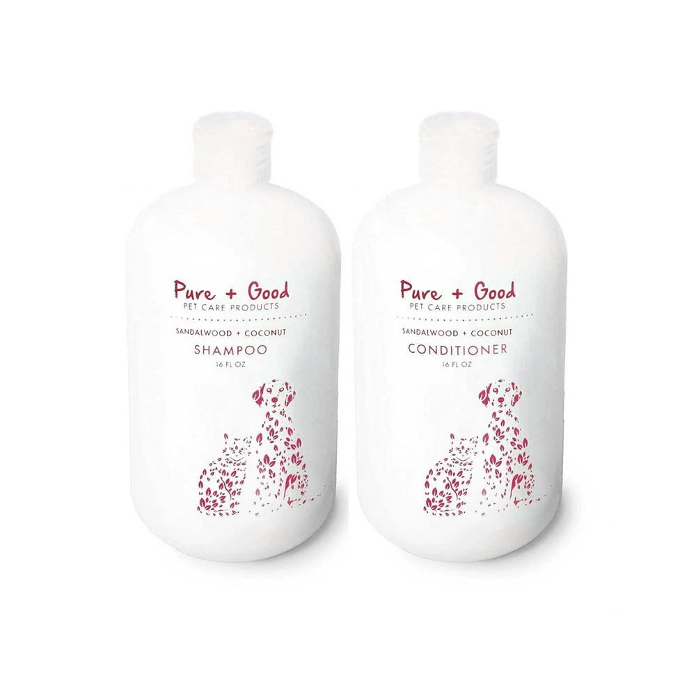 商品Pure + Good|Pet Sandalwood + Coconut Shampoo & Conditioner Set,价格¥209,第1张图片