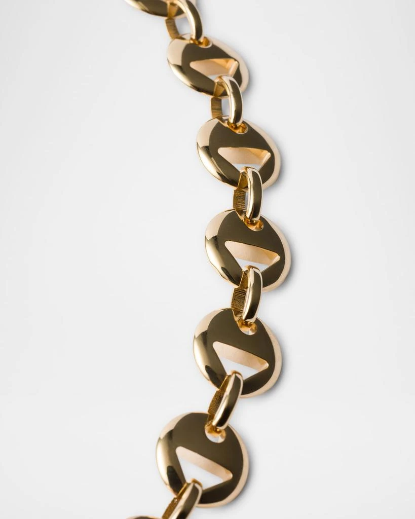商品Prada|Triangle Cutout Chain Necklace,价格¥11630,第2张图片详细描述