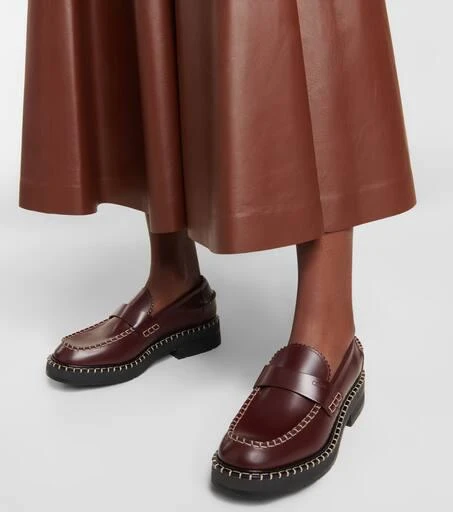 商品Chloé|Noua锁缝皮革乐福鞋,价格¥4322,第4张图片详细描述
