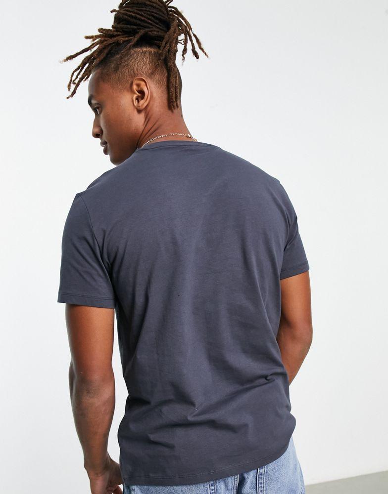 Armani Exchange logo t-shirt in grey商品第2张图片规格展示