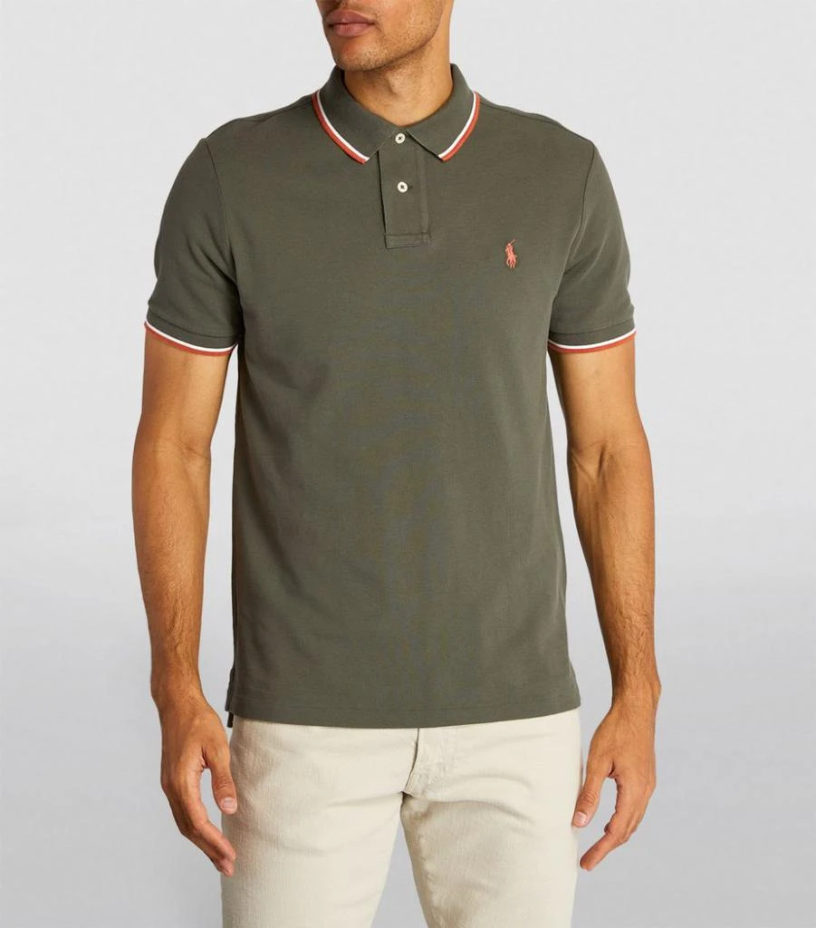 商品Ralph Lauren|Cotton Mesh Slim-Fit Polo Shirt,价格¥835,第3张图片详细描述