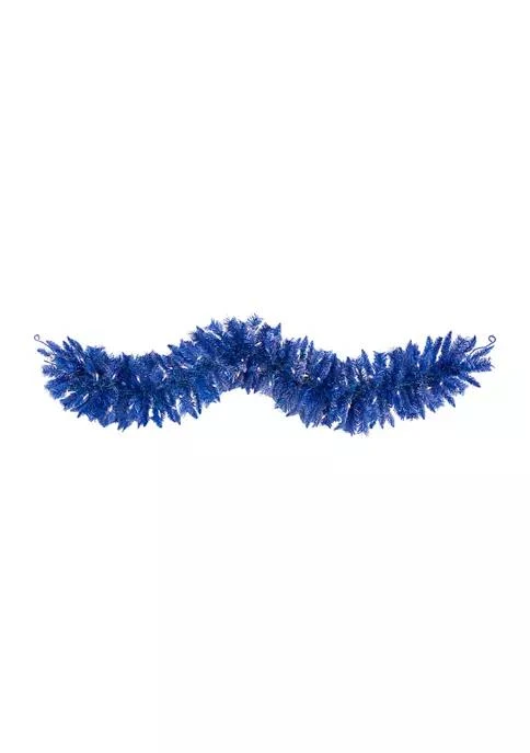 商品NEARLY NATURAL|Blue Christmas Garland,价格¥1064,第2张图片详细描述