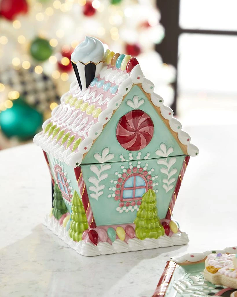商品MacKenzie-Childs|Holiday Sweets Christmas Cookie Jar,价格¥769,第3张图片详细描述