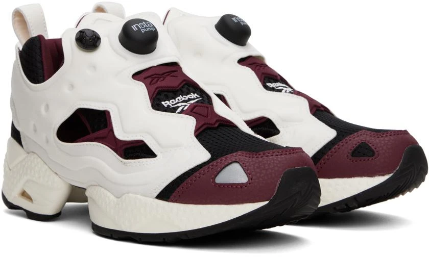 商品Reebok|White & Burgundy Instapump Fury 95 Sneakers,价格¥978,第4张图片详细描述