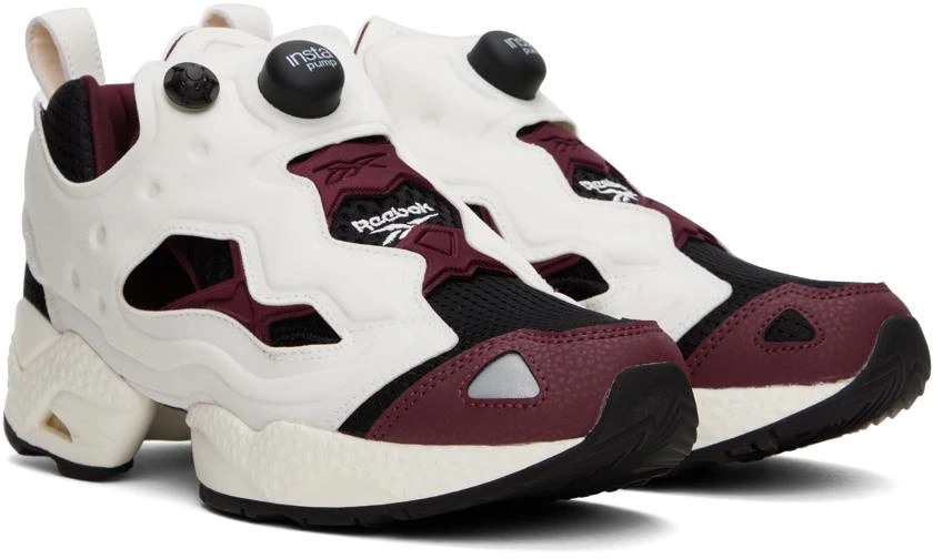 商品Reebok|White & Burgundy Instapump Fury 95 Sneakers,价格¥744,第4张图片详细描述