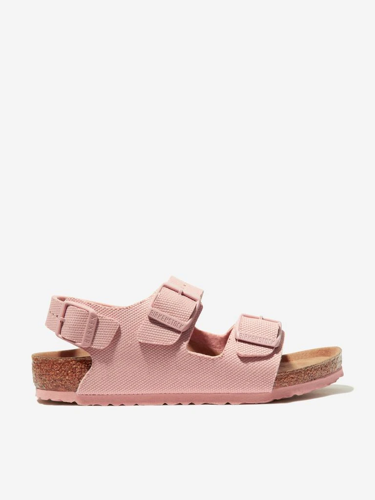 商品Birkenstock|Girls Milano TEX Canvas Sandals in Pink,价格¥430,第1张图片