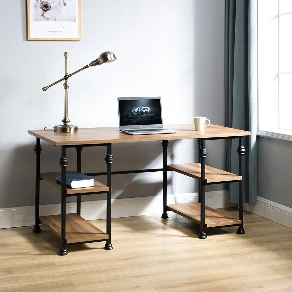 商品Tina's Home|Eldar Contemporary Modern Adjustable Desk with a powder-coated metal frame,价格¥3475,第1张图片