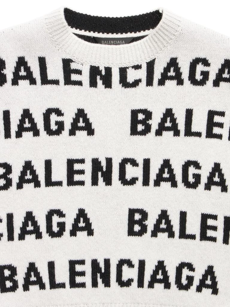 商品Balenciaga|All-over Logo Wool Crewneck Sweater,价格¥4314,第1张图片