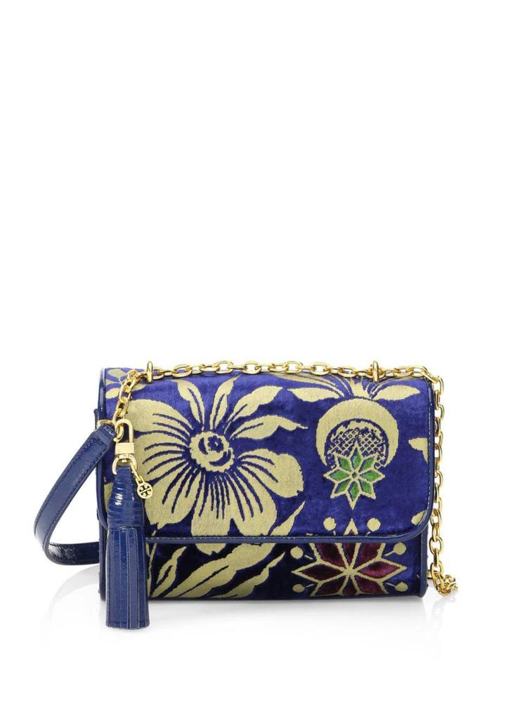 商品Tory Burch|Cosmic 花朵天鹅绒单肩包,价格¥2643,第1张图片