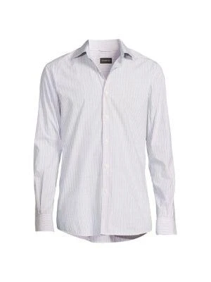 商品Zegna|​Tailored Fit Striped Dress Shirt,价格¥626,第3张图片详细描述
