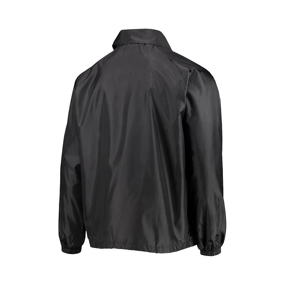 商品Dunbrooke|Men's Black New York Jets Coaches Classic Raglan Full-Snap Windbreaker Jacket,价格¥374,第3张图片详细描述