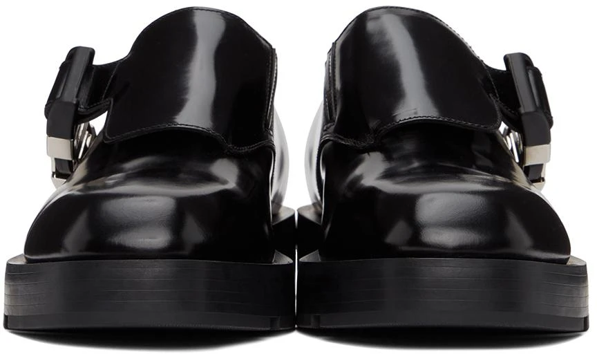 商品Givenchy|Black Squared Buckle Loafers,价格¥8231,第2张图片详细描述