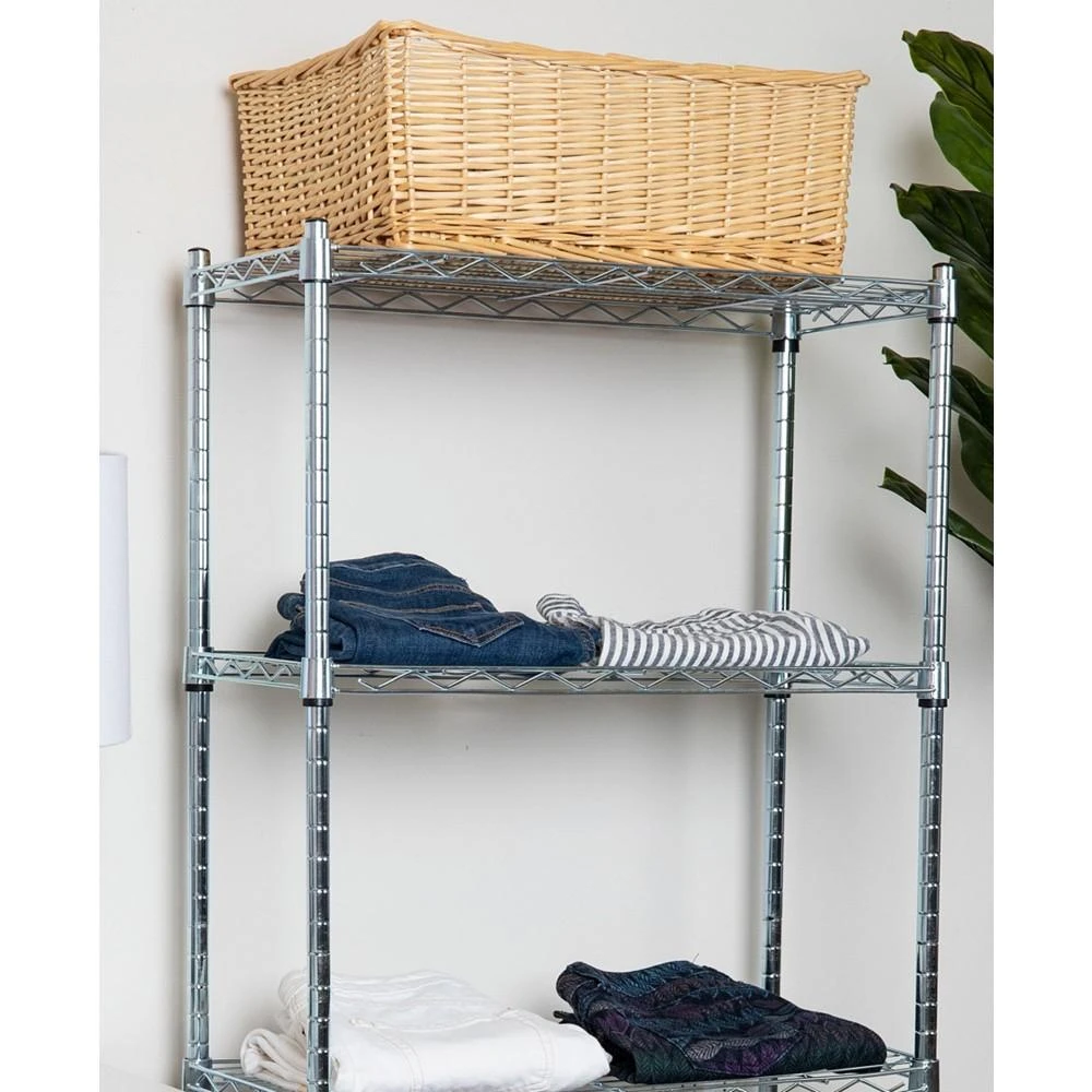 4-Tier Adjustable Storage Rack, Silver 商品